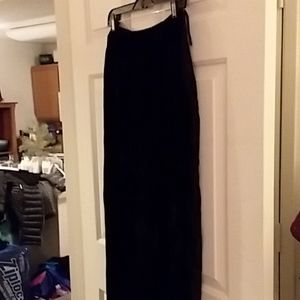 Jessica McClintock flowing velvet skirt.